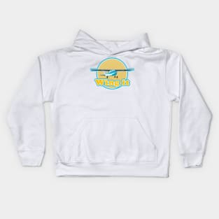 Wing it plane Kids Hoodie